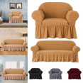 thumbnail image 2 of CAROOTU High Elastic Sofa Cover All-Protection Solid Color Non-slip Universal Fabric, 2 of 5