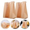 thumbnail image 2 of MasteelfCA 50pcs Kraft Paper Bags Bake Bread Bags Toast Storage Pouches Bread Wrapping Bags, 2 of 7