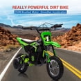 thumbnail image 4 of EDTara 24V Ride on Motorcycle for Kids,13.6MPH Fast Speed Electric Battery-Powered Off-Road Motocross with 250W Strong Motor, Chain-Driven,Leather Seat,Disc Brake,Air-Filled Tires, 4 of 8