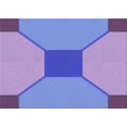 thumbnail image 1 of Ahgly Company Machine Washable Indoor Rectangle Transitional Purple Mimosa Purple Area Rugs, 3' x 5', 1 of 7