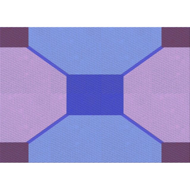 Ahgly Company Machine Washable Indoor Rectangle Transitional Purple Mimosa Purple Area Rugs, 3' x 5'