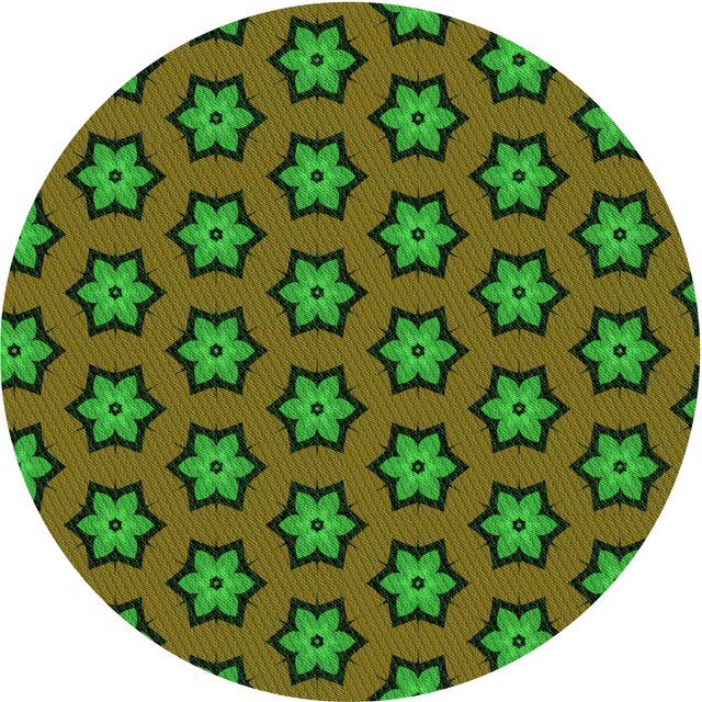 Ahgly Tapis Rond Lavable en Machine Intérieur Transitionnel Marron Chocolat, 7 Pieds Rond