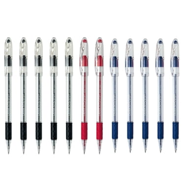 R.S.V.P. Stylo à bille 0,7 mm – Assortiment 12 : 4 noir, 4 bleu, 2 rouge
