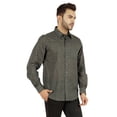 thumbnail image 3 of Bestman Chemise Imprimée pour Hommes à Manches Longues avec Poignets Chemise en Coton Flammé Tenue de Bureau, 3 of 7