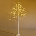 thumbnail image 1 of Costway 6ft Pre-lit White Twig Birch Tree for Christmas Holiday w/ 96 LED Lights, 1 of 10