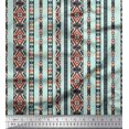 thumbnail image 1 of Soimoi Poly Georgette Fabric Ikat Southwestern Decor Fabric Printed Yard 42 Inch Wide, 1 of 3