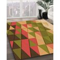 thumbnail image 3 of Ahgly Tapis Rectangulaire Lavable en Machine Intérieur Transitionnel Acajou Brun, 2 Pieds x 3 Pieds, 3 of 7
