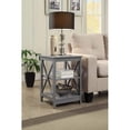thumbnail image 4 of Convenience Concepts Oxford End Table in Gray Wood Finish With X Frame, 4 of 5