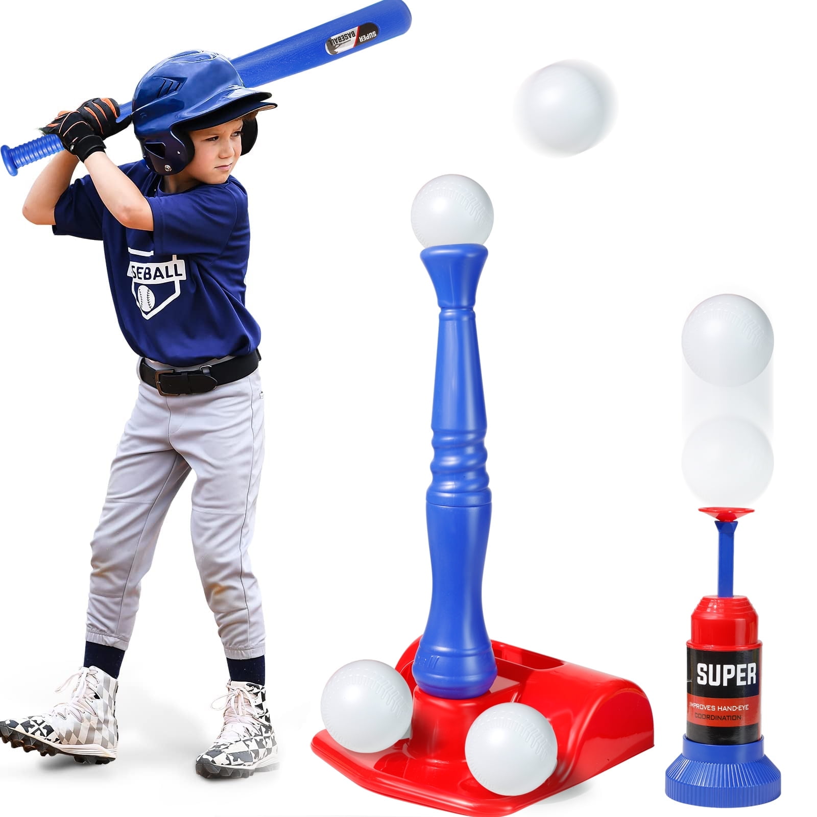 Ensemble de Jouets de Baseball pour Enfants, Éducatif Interactif, Ensemble de T-Ball, Ensemble de Jeu de Baseball Ensemble de Jouets de Baseball pour Enfants, Éducatif Interactif, Ensemble de T-Ball, Ensemble de Jeu de Baseball