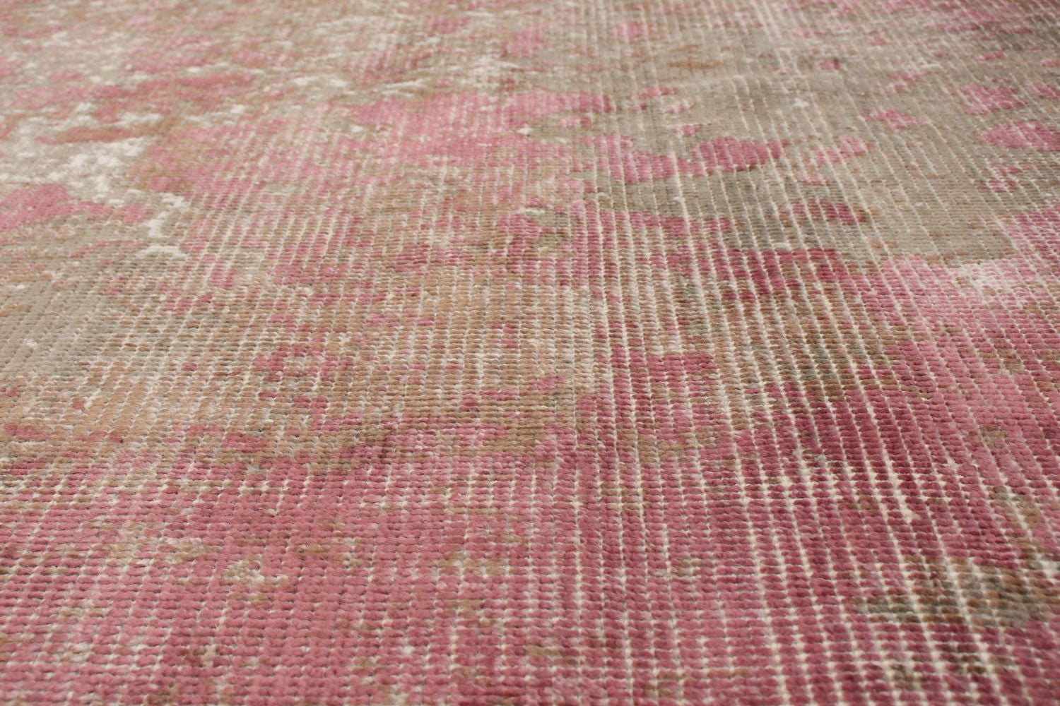 ECARPETGALLERY 5'0" x 7'8" Contemporary Galleria Hand Loomed Area Rug for Living Room, Dining Room and Bedroom in Pink