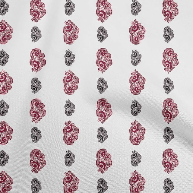 oneOone Rayon Magenta Fabric Block Sewing Craft Projects Fabric Prints By Yard 56 Inch Wide