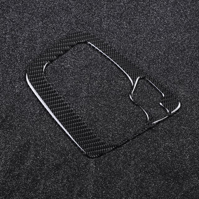 Gear Panel Trim, Carbon Fiber Left-Hand Drive Center Control Gear Panel Cover Trim Fit For 3 Series E46 1998-2005