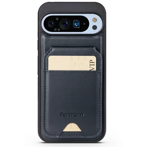 2 en 1 Etui de Wallet et de Téléphone en cuir amovible pour Google Pixel 10 Pro / Pixel 10 Case avec support de carte Kickstand RFID Blocage, Compatible avec la charge Magsafe