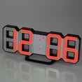 thumbnail image 1 of Amdohai Multifunctional Large LED Digital Wall Clock 12H/24H Time Display With Alarm and Snooze Function Adjustable Luminance, 1 of 8