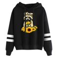 thumbnail image 1 of Femmes Automne Manches Longues Sweat-Shirt Lettres Pull à Capuche Tops Blouse, 1 of 3