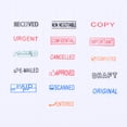 thumbnail image 4 of Unique Bargains Office Stamps Set Self Inking, 16 Pack Pre Inked Message Stamp Refillable Business Stamp Rubber Stamp, 4 of 7