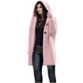 thumbnail image 1 of Womens Long Sleeve Pure Color Loose Long Sweater Cardigan Hooded Outwear, 1 of 1