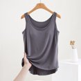 thumbnail image 2 of Yuyuzo Camisoles de Pyjama pour Femmes Été Sans Manches Col Rond T-Shirts Basiques Coupe Ample Camisoles Confortables, 2 of 7