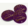 thumbnail image 3 of Inkdotpot Real Gold Foil Let Love Sparkle Wedding Tags Favor Hang Paper Tags 100 Pieces, 3 of 6