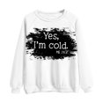 thumbnail image 4 of 2023 Chandail de Mode pour Femmes Rabais de 50 % Liquidation T-shirt Imprimé Blouse à Manches Longues Col Rond Hauts Décontractés Chandail, 4 of 5