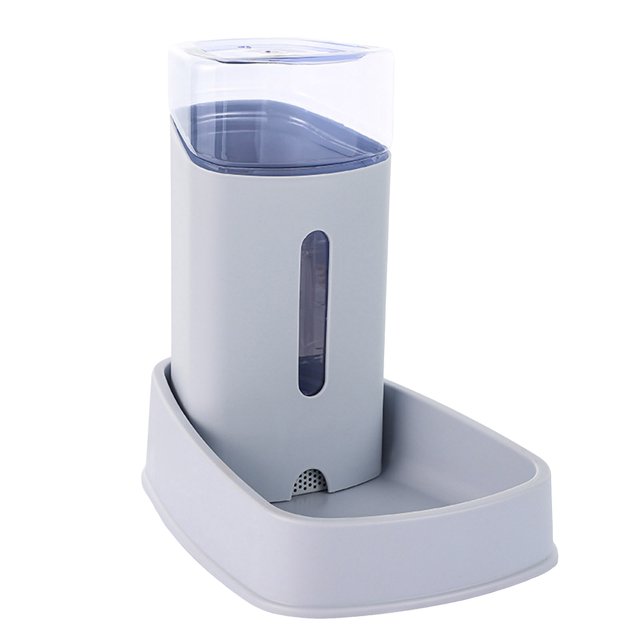 Automatic Cat Dog Feeder and Water Dispenser Plastic Material Large Capacity Indoor Pet Feeding System