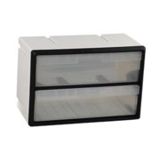 DOLITY Drawer Storage Cabinet Organizer Bathroom Tool Box for Hardware Jewelry Nuts 2 drawers
