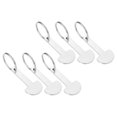 thumbnail image 4 of SHISUYAN 6pcs Trolley Tokens Key Ring Metal Small Tokens Shopping Cart Tokens Portable Cart Tokens, 4 of 9