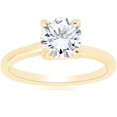 thumbnail image 1 of 1 ct Round Diamond Solitaire Engagement Ring 14k Yellow Gold, 1 of 3