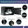 thumbnail image 4 of Voncabay Money Safe Box for Home with Sensor Light & Fireproof Security Safe Box for Money Safe with Keys & Pass Code, Lock Box Fireproof Safe with Digital Keypad, 4 of 7