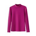thumbnail image 1 of biudgviw Womens Undershirts Crew Neck Long Sleeve Thermal Baselayer Solid Color Loose Fit Comfortable Tops for Fall Winter, 1 of 1