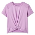 thumbnail image 1 of Athletic Works Girls' Front Knot T-Shirt, 1 of 2