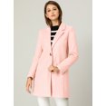 thumbnail image 3 of INSPIRE CHIC Manteau Long Classique à Manches Longues avec Revers Cranté pour Femmes, 3 of 6