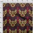 thumbnail image 2 of oneOone Georgette Viscose Fabric Swirl & Paisley Ikat Printed Craft Fabric BTY 42 Inch Wide, 2 of 4