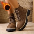 thumbnail image 2 of Bottes d'Automne pour Femmes, Bottines Courtes Douillettes Doublées en Molleton pour un Usage Hivernal Polyvalent, 2 of 9
