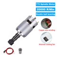 thumbnail image 2 of 775 Spindle Motor DC 12V-24V 20000 RPM Mini Electric Motor Ball Bearing Large Torque High Power Spindle for CNC 3018 Engraver ,Widely Used, 2 of 7