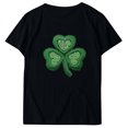 thumbnail image 4 of Chandails de la Saint-Patrick pour Femmes, Col Rond Décontracté, Manches Courtes, T-shirt Imprimé Arbre de Noël, Haut, Chandail de la Saint-Patrick, 4 of 4
