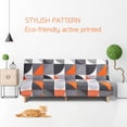 thumbnail image 2 of 2024 2021 New Armless Futon Cover Stretch Folding Sofa Bed Slipcover Polyester Elastic Fabric All-Inclusive Cover Furniture Protector, 2 of 9