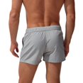 thumbnail image 4 of Maillot de Bain Homme 5 Pouces Short de Plage Gris Uni TG, 4 of 5