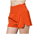 thumbnail image 1 of Timegard Workout Shorts for Women Quick Dry High Waisted Smocked Athletic Lightweight Gym Running Shorts, 1 of 6