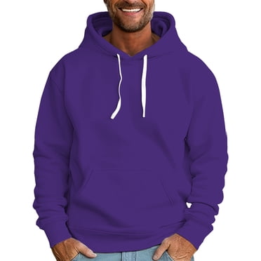 Ediodpoh Chandails à Capuchon et Chandails pour Hommes, Coupe Ample, Chandail à Enfiler pour l'Automne et l'Hiver avec Imprimé de Lettres Stylé et Coupe Confortable, Chandail pour Homme Violet P