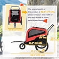 thumbnail image 3 of Aosom 2-in-1 Dog Bike Trailer, Pet Stroller with Hitch for Large Dogs, Red, 3 of 9