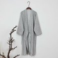 thumbnail image 1 of Men'S Japanese Classic Bathrobe Kimono Yukata Traditional Gown Nightwear Robe, 1 of 6