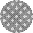 thumbnail image 1 of Ahgly Company Tapis Rond Lavable en Machine Intérieur Transitionnel Gris, 4 Pieds Rond, 1 of 7