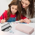 thumbnail image 2 of EARKITY Pencil Box, Large Capacity Pencil Cases, Hard Pencil Case, Crayon Box with Snap-tight Lid Stackable Design, Plastic Storage Box for Office Home School Classroom Supplies, 2 of 4