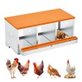 thumbnail image 1 of BeesClover Chicken Nesting Box Large Vented Hole, Metal Egg Laying Boxes with 3/4 Compartments Chicken Egg Box for Egg Collection, 1 of 6