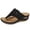 Black, variant on Wedge Sandals for Women Vintage Flower Platform Hollow Out Dress Flip Flops Sandals Comfortable Beach Slide Shoes White Size 7.5