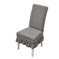 thumbnail image 2 of 1PCS Elastic Universal Dining Chair Cover Soft Anti-wrinkle Knitted Jacquard Velvet Dining Table And Chair Cover 7colors Option, 2 of 8