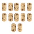 thumbnail image 5 of Wekity M3x8mm Female Thread Knurled Nuts,200PCS Hx5mm OD Brass Threaded Insert Embedment Nuts Hydraulic Welded Joint Injection Molding Assortment Kit for 3D Printing Injection Molding-0621, 5 of 5