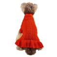thumbnail image 4 of 2025 Turtleneck Warm Elegant Rope Pet Clothes For Medium Dogs Pet Sweater Stretch Knit Pet Clothes Hangers And Rack Ruffled Sweater Dress, 4 of 8