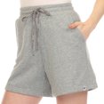 thumbnail image 4 of White Mark Women's Stretchy High Waist Longline Sweat Shorts, 4 of 5